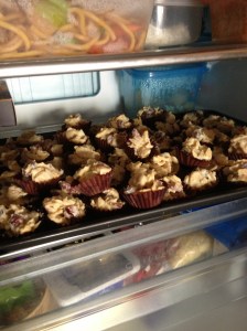 Set chocolate cups in the refrigerator for a few hours. After that, you can store in an airtight container without refrigeration and they will keep well for weeks. If they last that long...