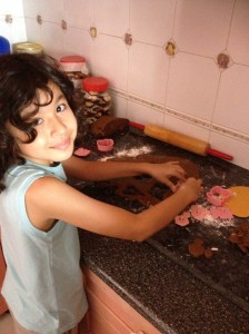 The best part of the job - letting the kid do it!