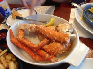 Crab legs...bleah...where are my biscuits???