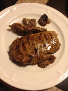 I just love the little fats to go with the meat. Juicy and sweet and melts in your mouth goodness fat...Mmmmmm