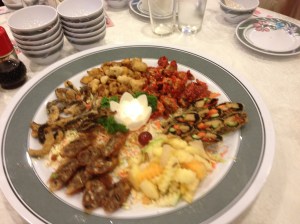 Starters: Lots of yummy mushroom and beancurd starters. The surprise were these cut fruits made to look like chips. The seasoning on them were divine!